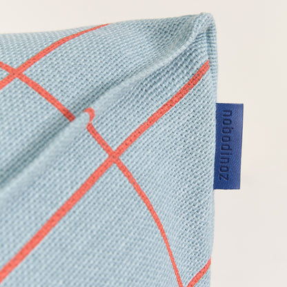 Nobodinoz Vibes Armchair Beanbag - Blue Red Grid