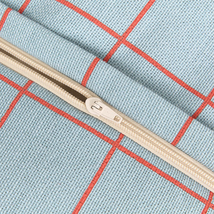 Nobodinoz Vibes Armchair Beanbag - Blue Red Grid