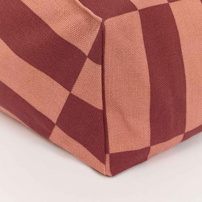 Nobodinoz Vibes Armchair Beanbag - Maroon Tiles