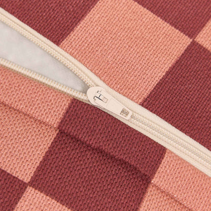 Nobodinoz Vibes Round Beanbag - Maroon Tiles