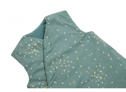 Nobodinoz Sleeping Bag (Tog 3.5) - Gold Confetti / Magic Green