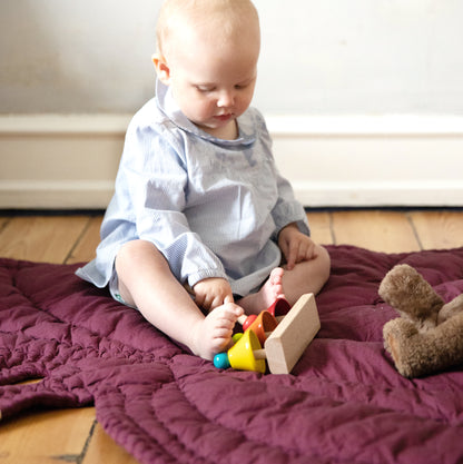 Nofred Leaf Blanket / Playmat - Burgundy