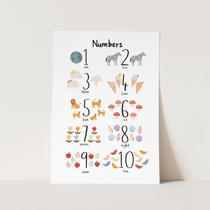 Kid of the Village Numbers Fine Art Print