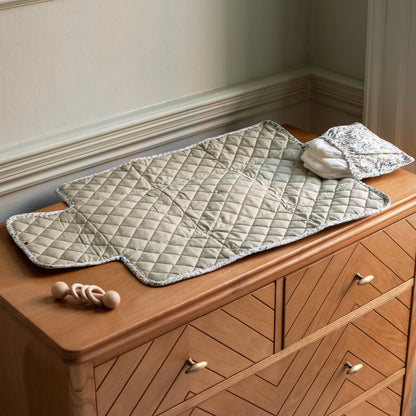 Avery Row Cotton Travel Baby Changing Mat - Riverbank