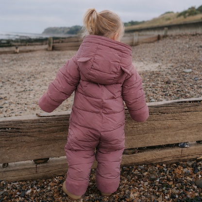 Toastie Cloud Onesie Snowsuit - Berry Pink