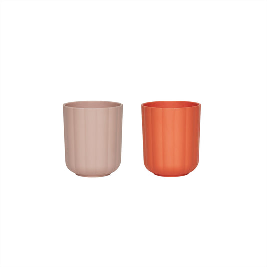 OYOY Pullo Cup (Pack of 2) - Rose / Apricot