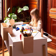 Oeuf NYC Brooklyn Desk - White/Birch