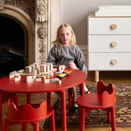 Oeuf NYC Moss Play Chairs Set Of 2 - Tomato
