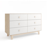 Oeuf NYC Merlin 6 Drawer Dresser Sparrow - White/Birch
