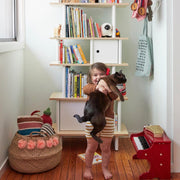 Oeuf NYC Vertical Mini Library - White/Birch