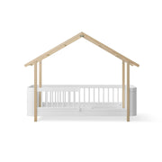 Oliver Furniture Wood Mini+ House Bed - White/Oak