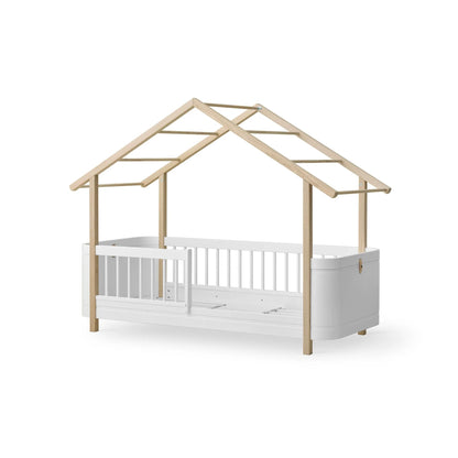 Oliver Furniture Wood Mini + House Bed - White/Oak