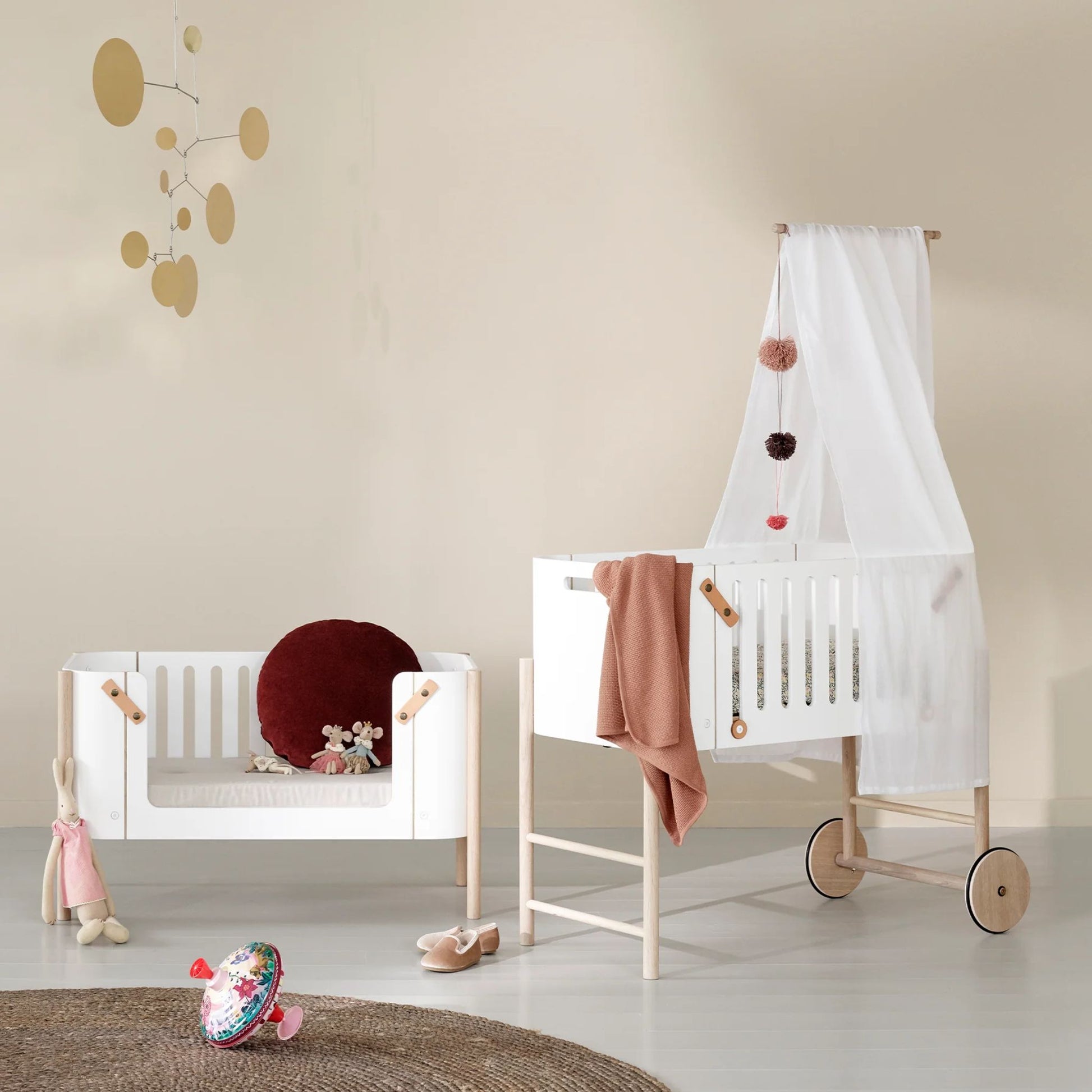 Oliver Furniture Co-sleeper Bed Canopy White Scandiborn