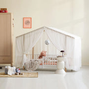Oliver Furniture Wood Original House Bed Tent - Transparent White