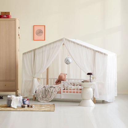 Oliver Furniture Wood Original House Bed Tent - Transparent White