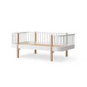 Oliver Furniture Wood Original Junior Day Bed in white and oak, a stylish Scandinavian design. 