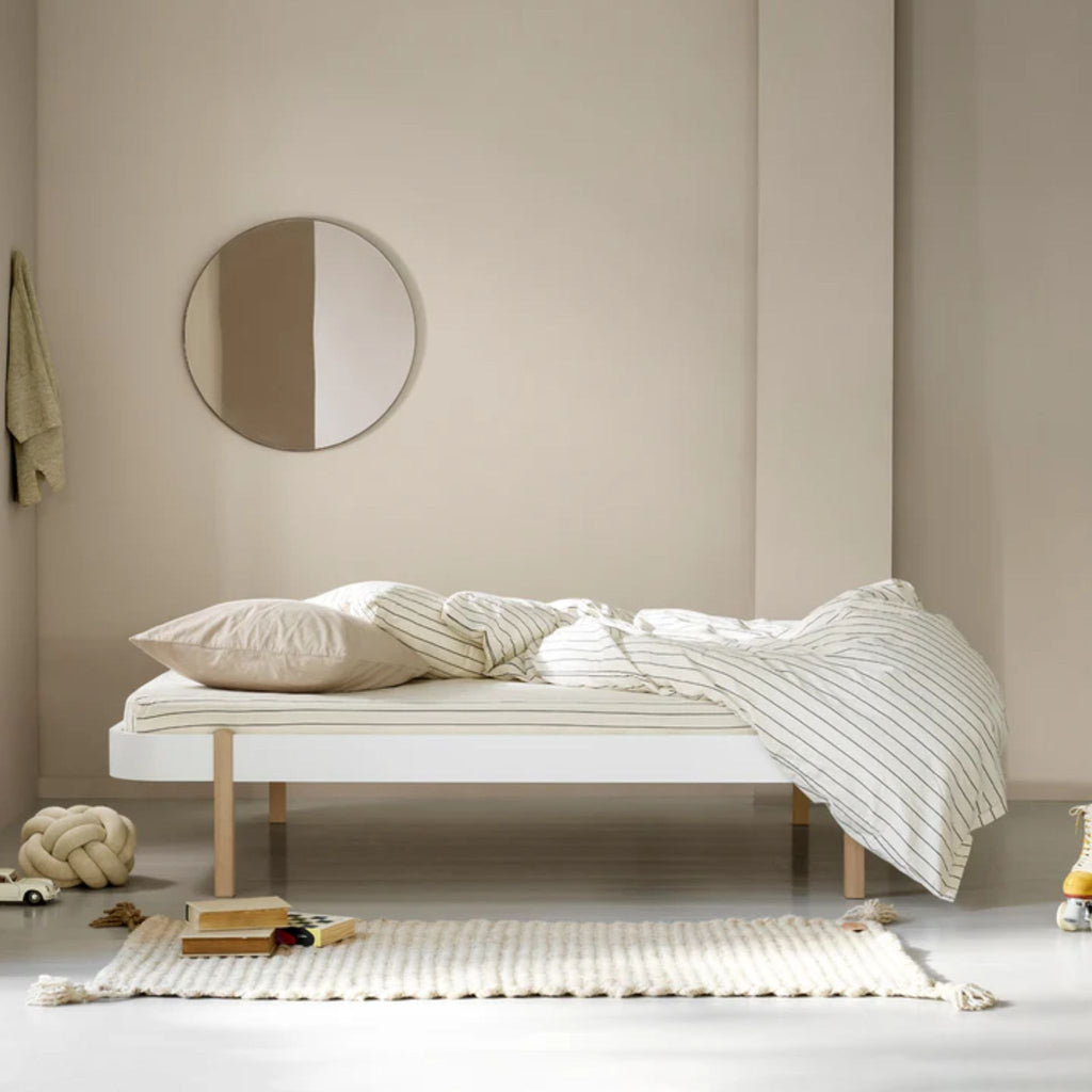 Wood Lounger 120cm White Oak