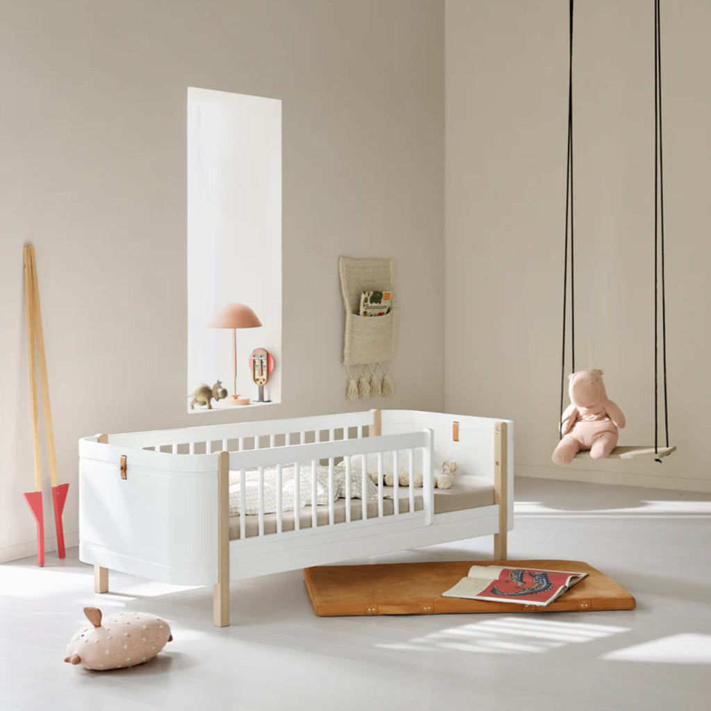 Wood Mini+ Bed White Oak