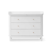 Oliver Furniture Wood Original 3 Drawer Nursery Dresser & Changer - White