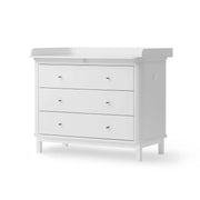 Oliver Furniture Wood Original 3 Drawer Nursery Dresser & Changer - White