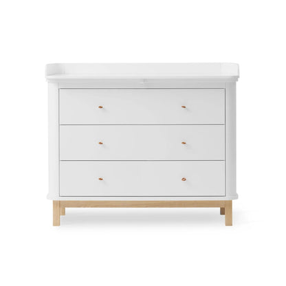 Oliver Furniture Wood Original 3 Drawer Nursery Dresser - White/Oak