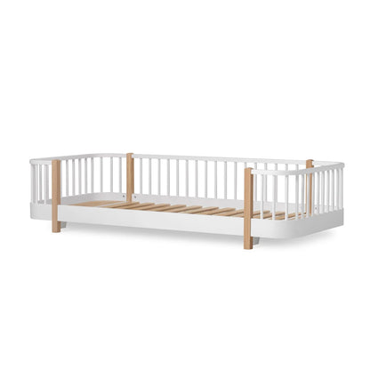 Oliver Furniture Wood Original Floor Bed - White/Oak