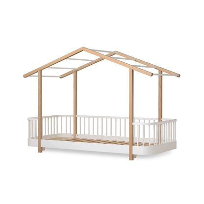 Oliver Furniture Wood Original House Bed - White/Oak