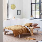 Oliver Furniture Wood Original Lounger Bed 120cm - White