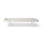 Oliver Furniture Wood Original Lounger Bed 120cm - White