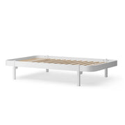 Oliver Furniture Wood Original Lounger Bed 120cm - White