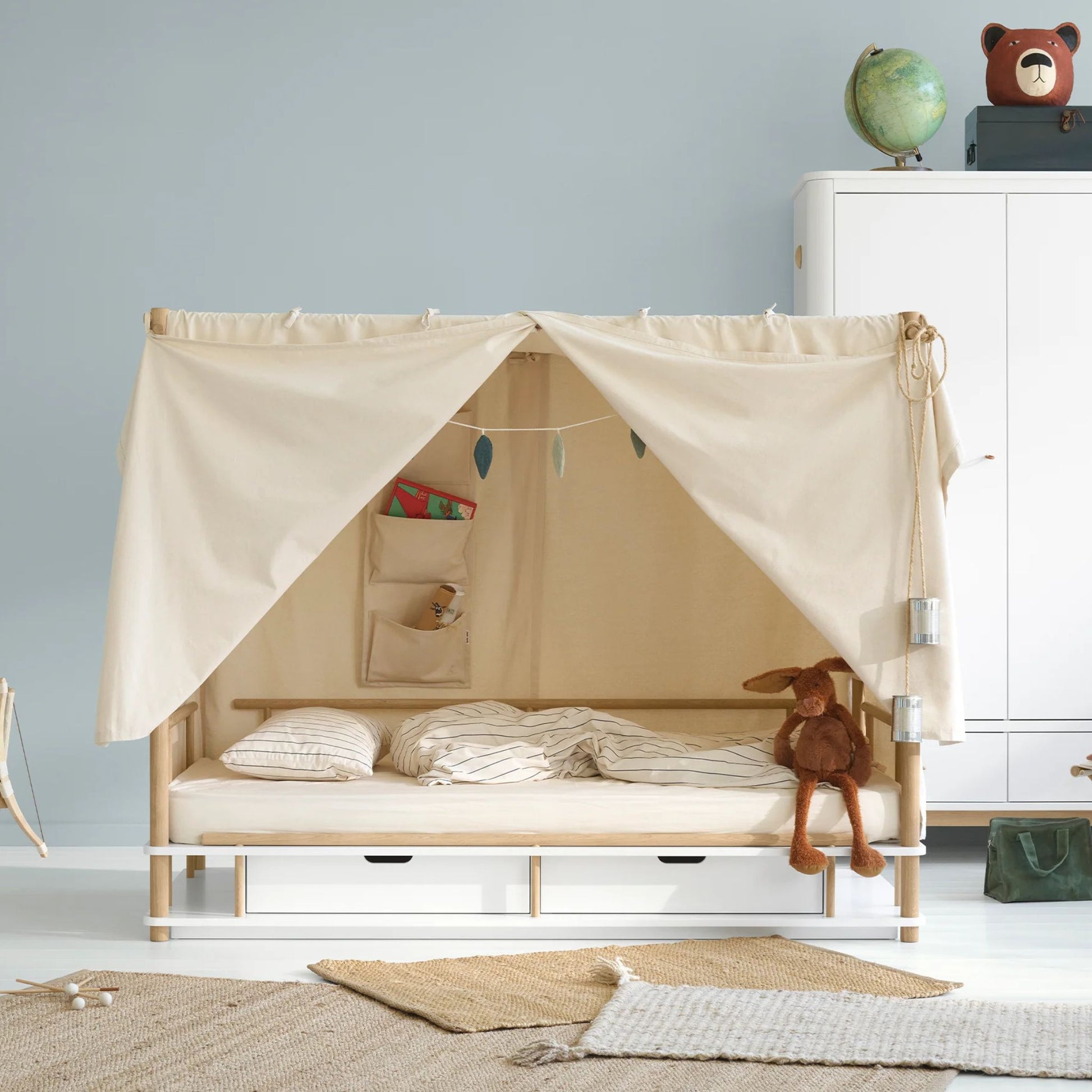 Oliver Furniture Camp Bed Canopy - Wild Undyed Organic Cotton