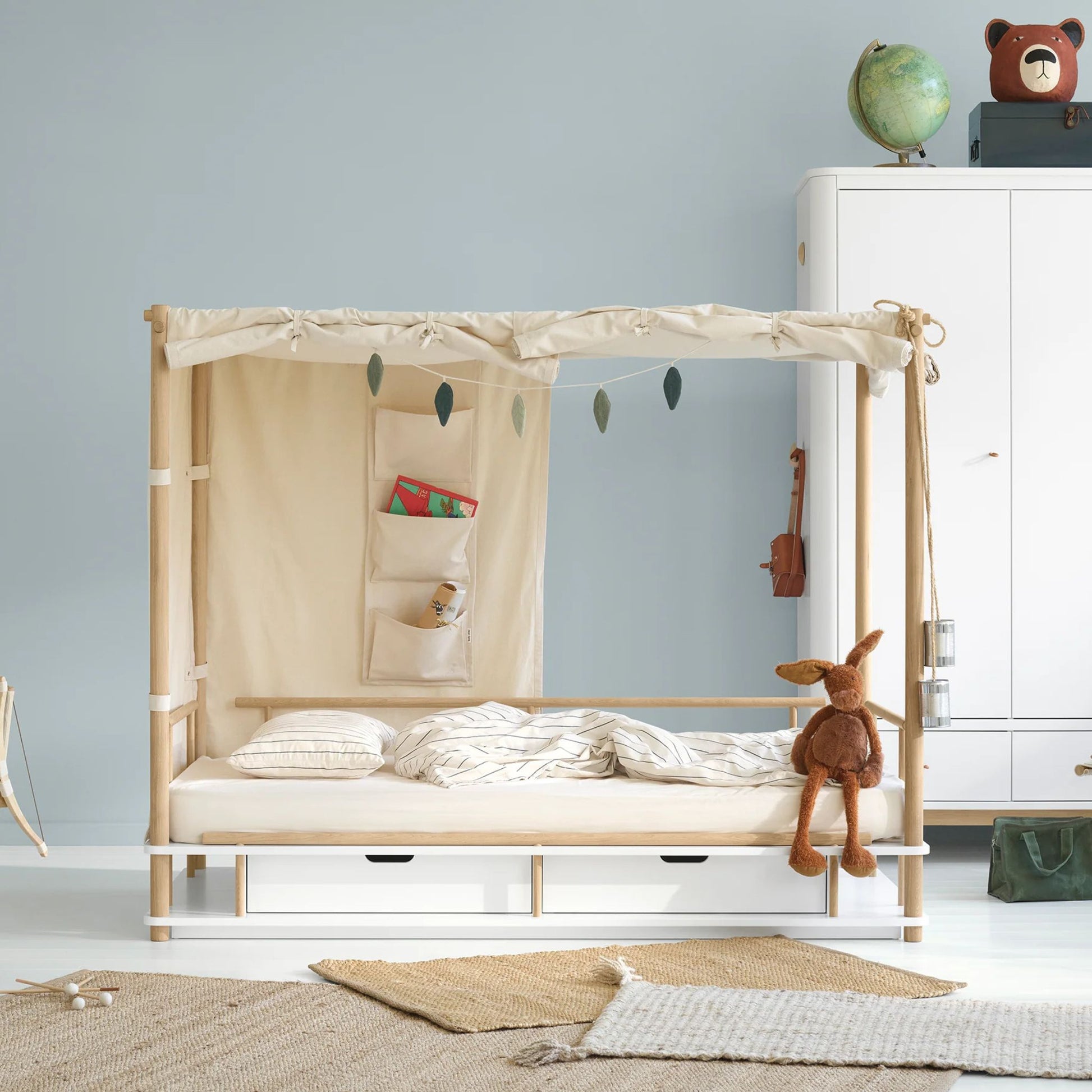Oliver Furniture Camp Bed Canopy - Wild Undyed Organic Cotton