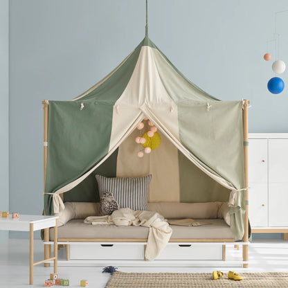 Oliver Furniture
Camp bed canopy Circus, green/undyed
