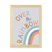 Hibou Design Over the Rainbow Art Print - Blue