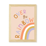 Hibou Design Over the Rainbow Art Print - Pink