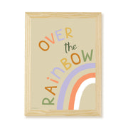 Hibou Design Over the Rainbow Art Print - Sand