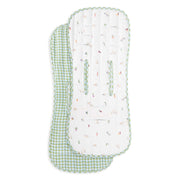 Avery Row Pram Liner - Little Farm / Greenhouse Gingham