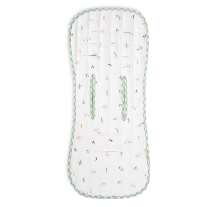 Avery Row Pram Liner - Little Farm / Greenhouse Gingham