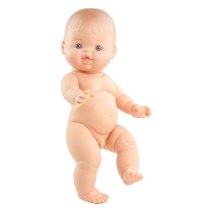 Paola Reina Boy Doll with Heless Sage Green Dungarees - 34cm