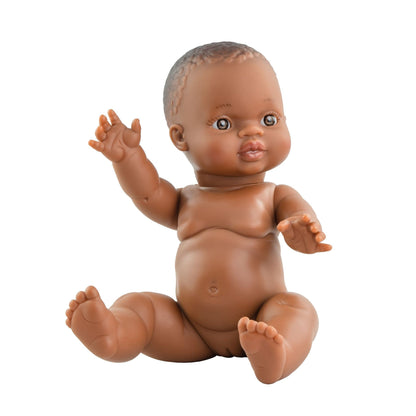 Paola Reina Girl Doll with Heless Caramel Dress - 34cm