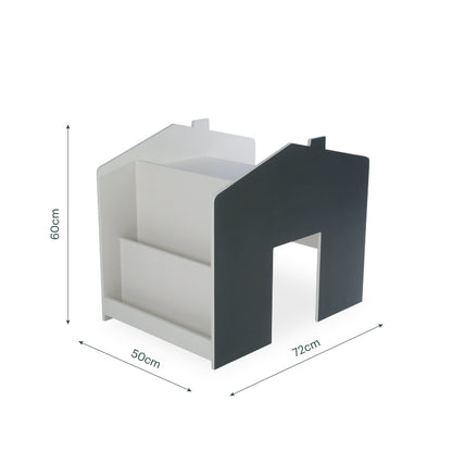 CuddleCo Play House Storage Desk with Bench - Pebble