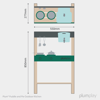 Plum Play Puddle & Pie Outdoor Mud Kitchen
