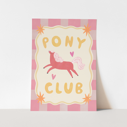 Kid of the Village Pony Club Fine Art Print