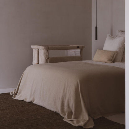 Quax Co-Sleeper Side By Side - Natural Boucle Sheep