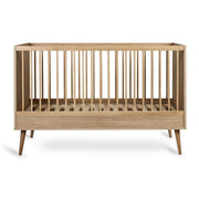 Quax Flow Convertible Cot Bed 140 x 70cm - Honey Ash
