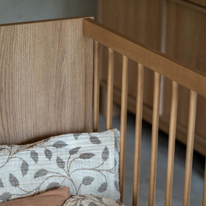 Quax Kyo Convertible Cot Bed 120 x 70cm - Honey Ash