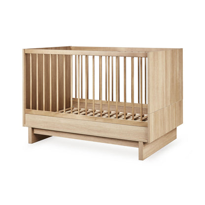 Quax Kyo Convertible Cot Bed 120 x 70cm - Honey Ash