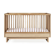 Quax Kyo Convertible Cot Bed 140 x 70cm - Honey Ash