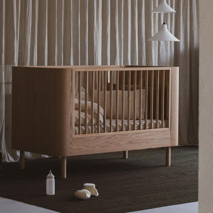 Quax Yume Convertible Cot Bed - Natural Ash