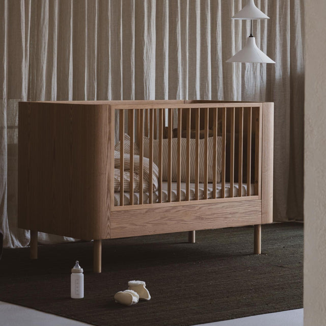 Quax Yume Convertible Cot Bed - Natural Ash